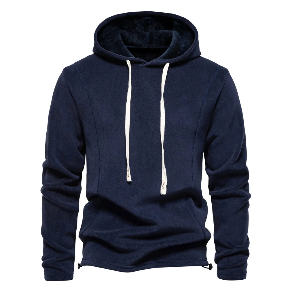 Men’s Fleece Zip Pullover Jacket – Thick Warm Soft Shell, Premium Winter Wear
