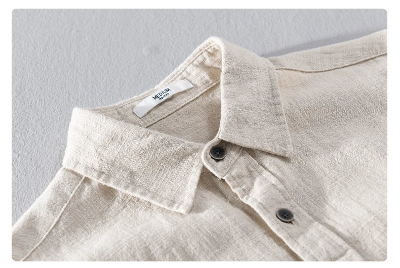 100% Linen Dress Shirt – Casual Luxury for the Modern Gentleman