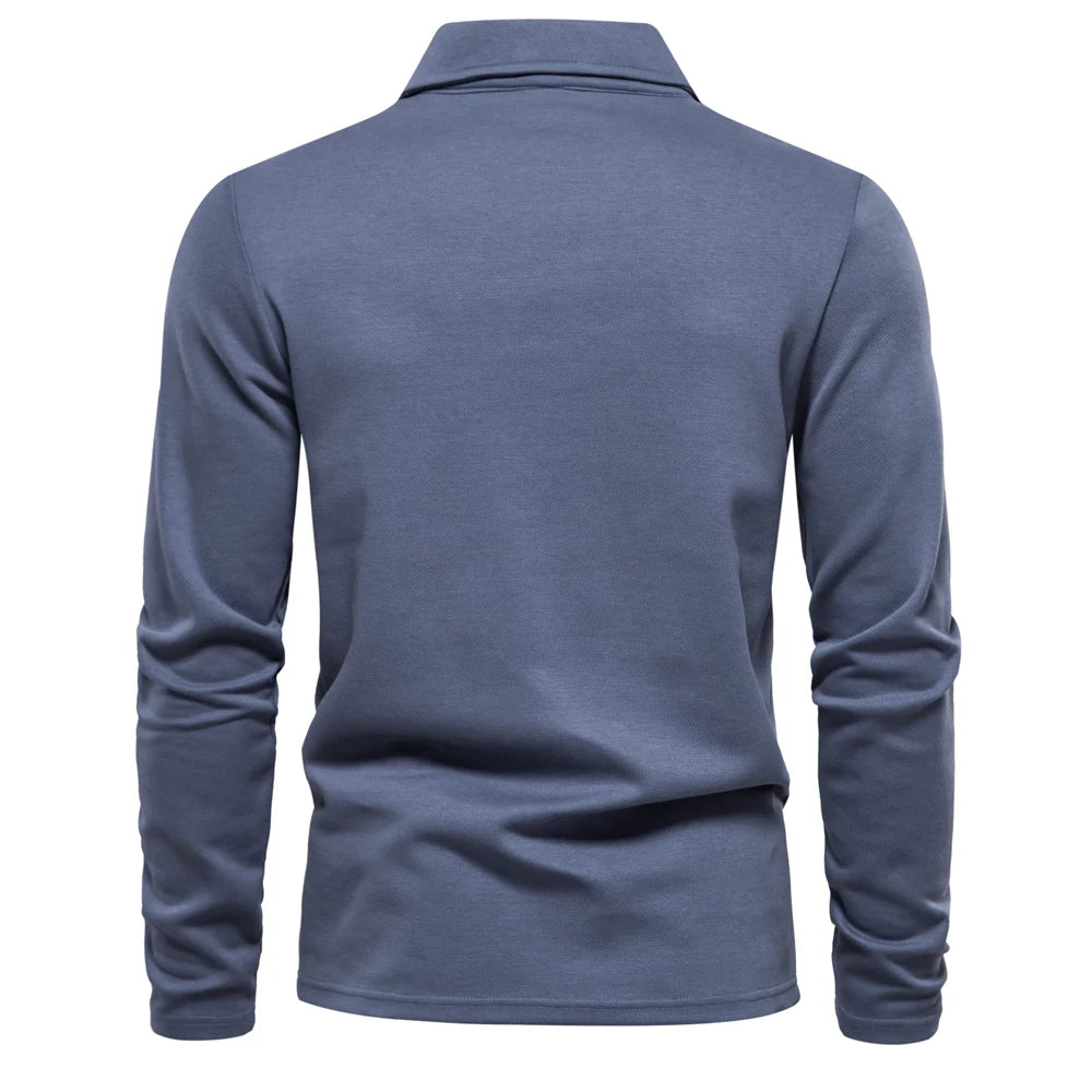 Embroidery Polo Shirt for Men Fashion Neck Turn Down Collar Social Polo Shirts Luxury Golf Shirt