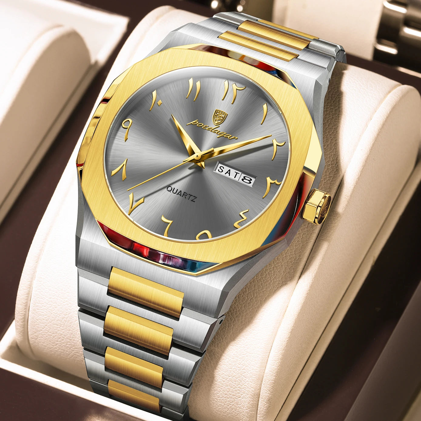 Luxury Watch For Men Waterproof Calendar Wristwatch Quartz