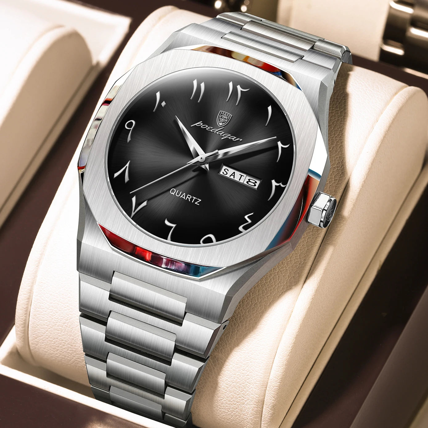 Luxury Watch For Men Waterproof Calendar Wristwatch Quartz