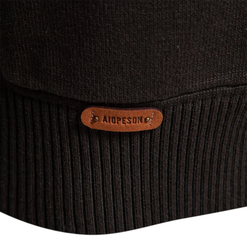 Cardigan in maglia di cotone da uomo – Classico maglione invernale aperto sul davanti per uno stile casual