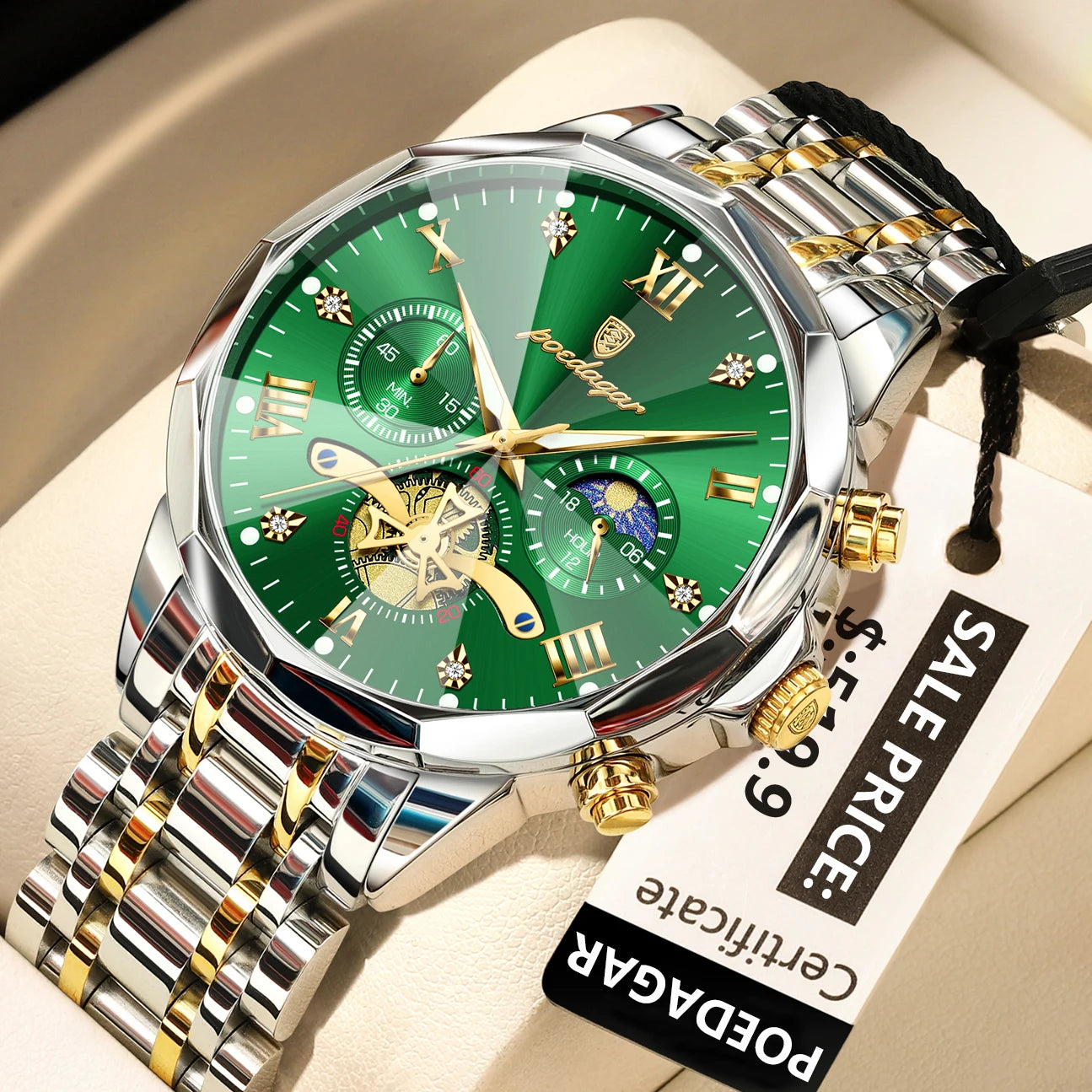 Luxury Men Watch Top Original Waterproof Luminous Chronograph