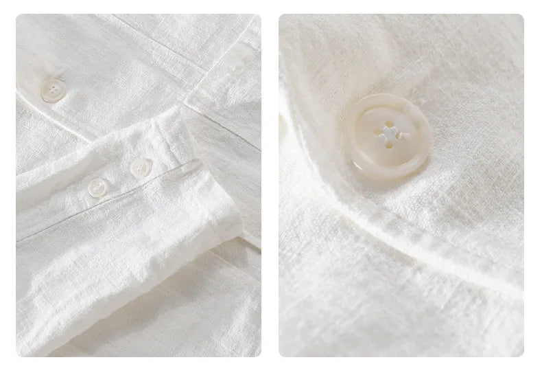 Giacca blazer casual in lino da uomo – Stile streetwear leggero e ampio