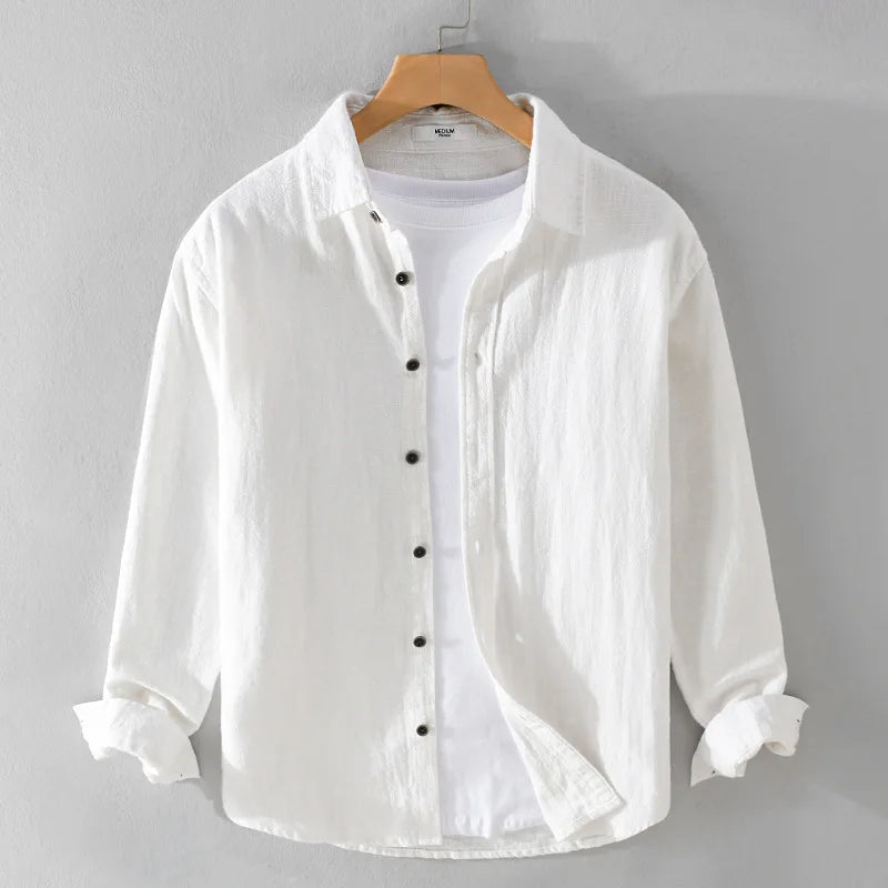 100% Linen Dress Shirt – Casual Luxury for the Modern Gentleman