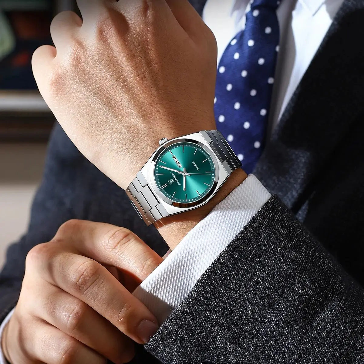 Luxury Quartz Man Wristwatch Sport Men Watches Waterproof Reloj+box