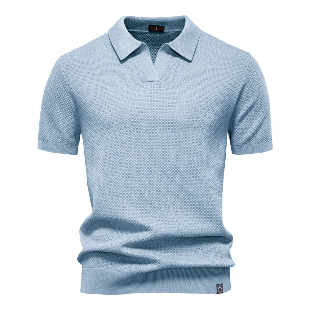 Men's Summer  Polo Shirt Lightweight Stretch
