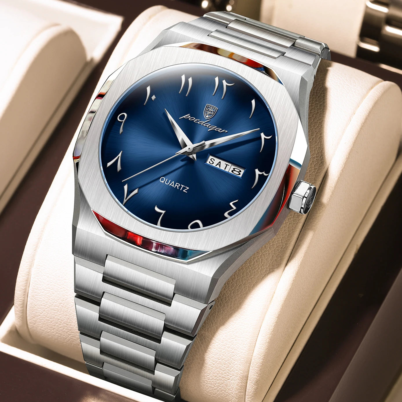 Luxury Watch For Men Waterproof Calendar Wristwatch Quartz