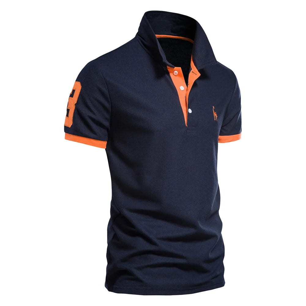 Embroidery Cotton Polo Shirts New Summer Fashion
