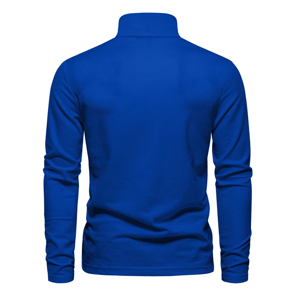 New Men's Embroidery Polo Long Sleeve Social