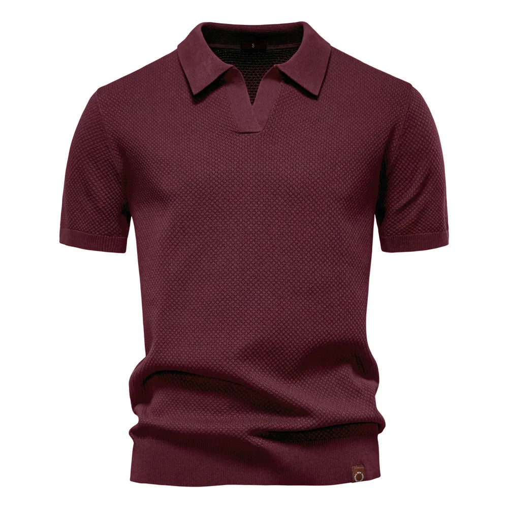Men's Summer  Polo Shirt Lightweight Stretch