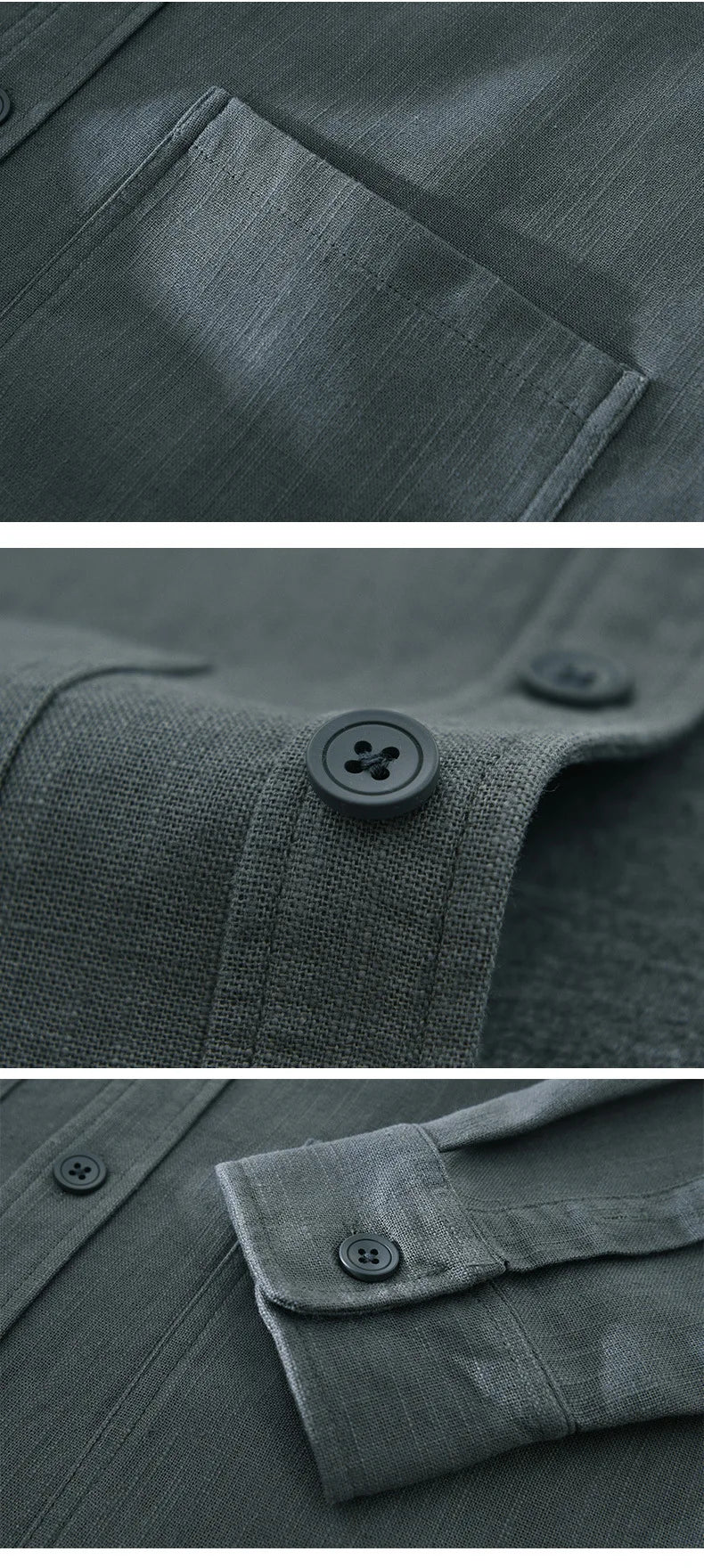 Giacca vintage in cotone e lino da uomo – Streetwear autunnale a strati dalla vestibilità ampia