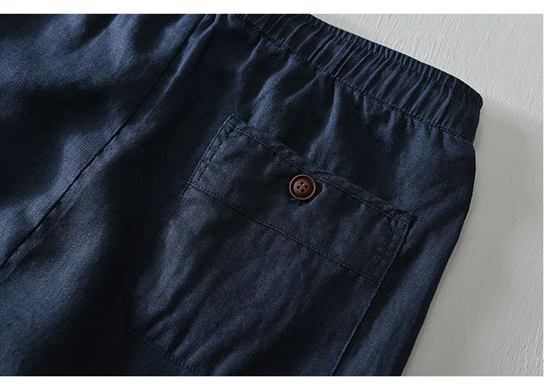 Completo estivo casual traspirante con pantaloncini e camicia a maniche corte per uomo