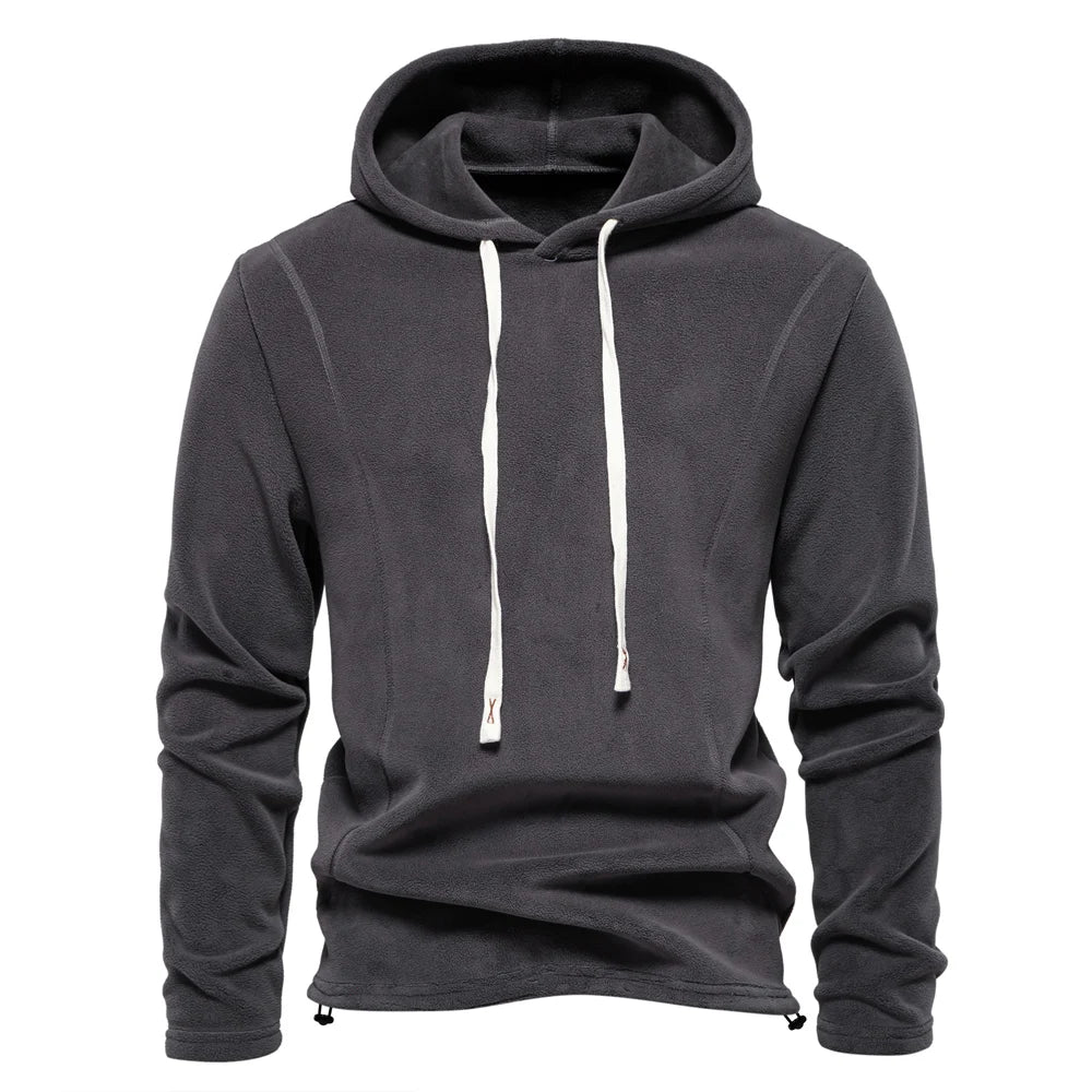 Men’s Fleece Zip Pullover Jacket – Thick Warm Soft Shell, Premium Winter Wear