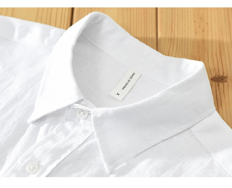 100% Linen Casual Shirt– Effortless Old Money Style