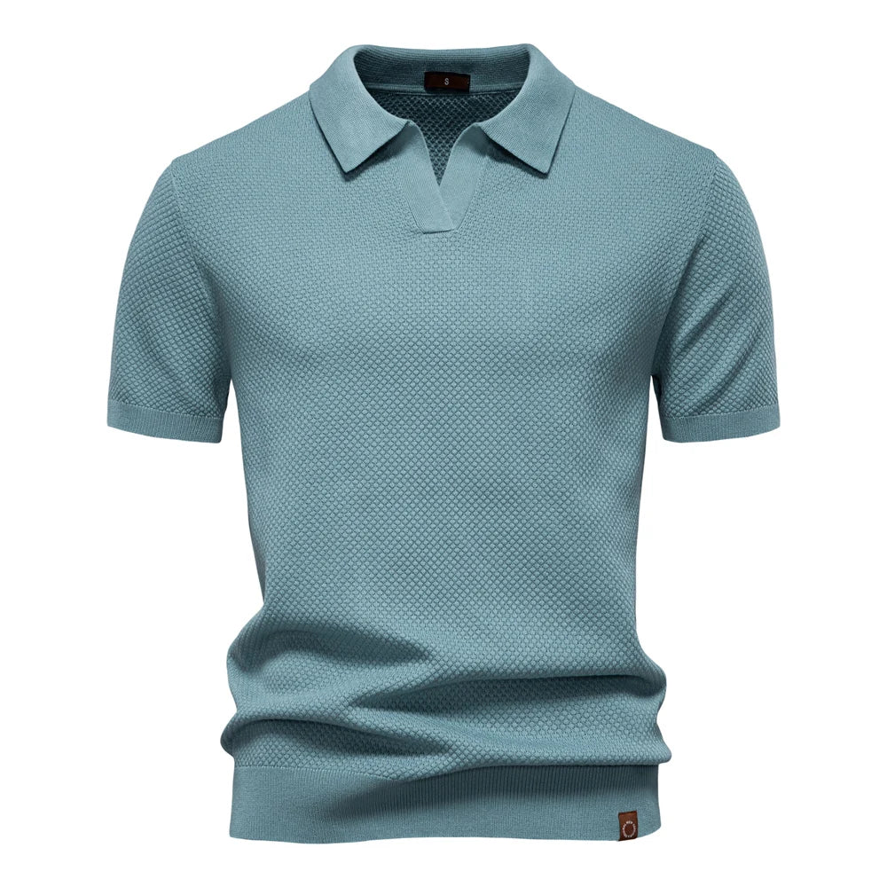 Men's Summer  Polo Shirt Lightweight Stretch