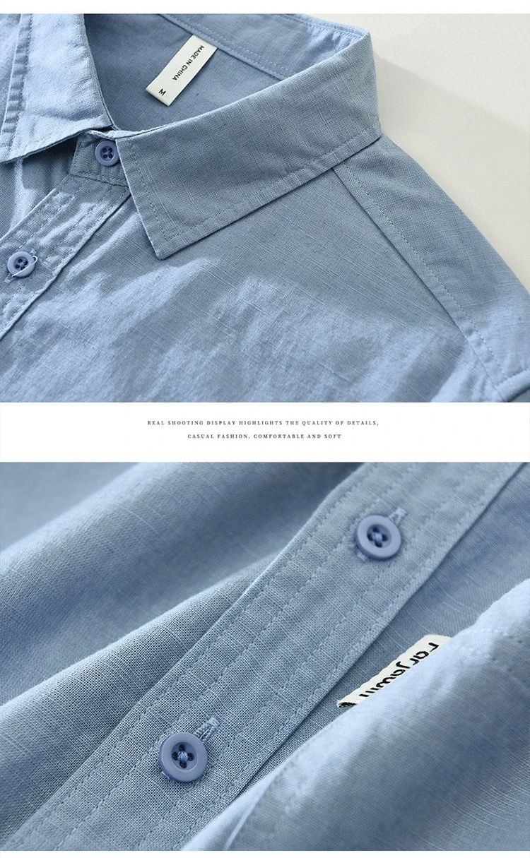 100% Linen Casual Shirt – Understated Luxury for the Modern Gentleman