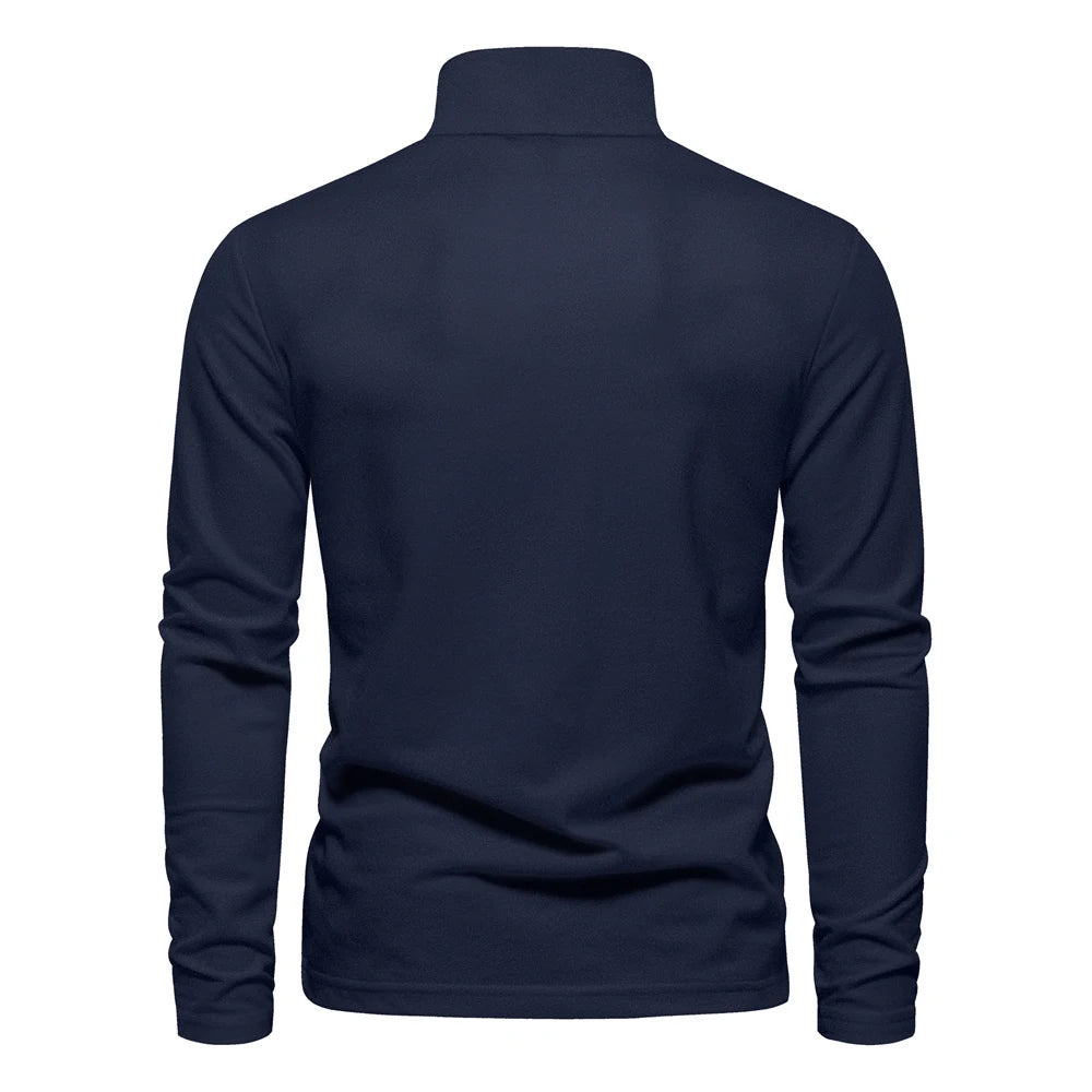 New Men's Embroidery Polo Long Sleeve Social