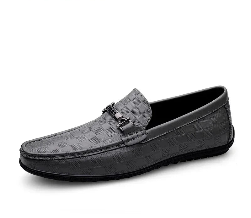 Luxury Leather Loafers Breathable