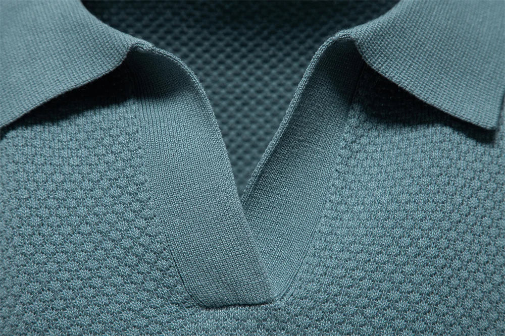 Men's Summer  Polo Shirt Lightweight Stretch