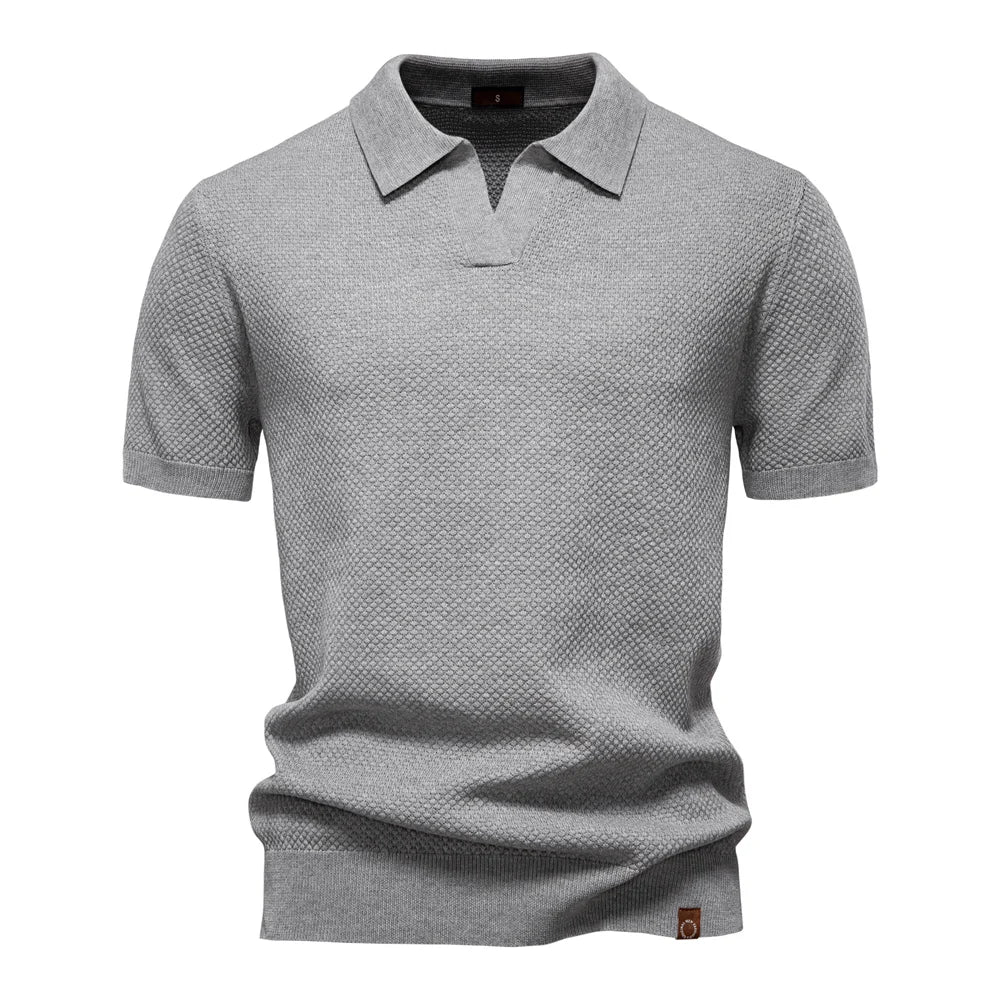 Men's Summer  Polo Shirt Lightweight Stretch