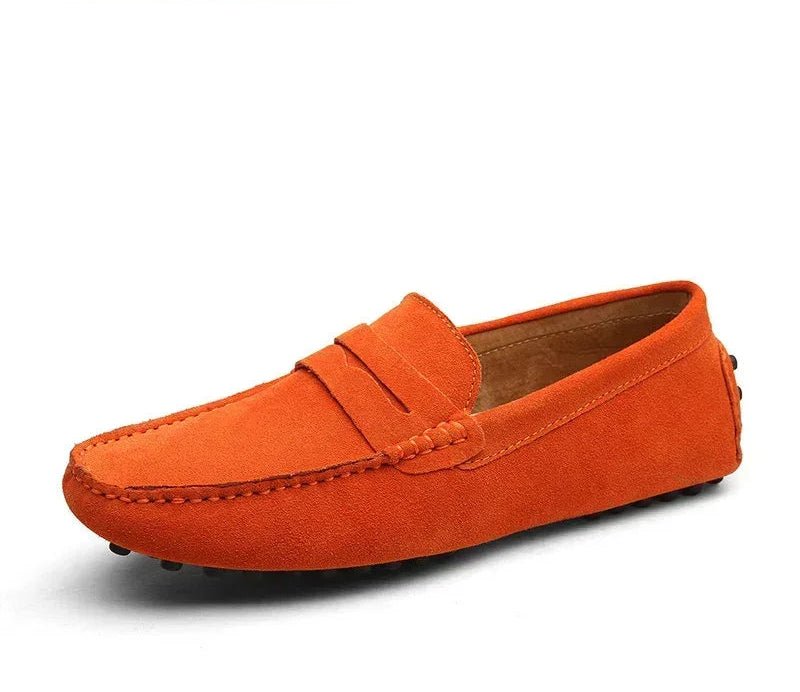 Navy Suede Loafers – Old Money Elegance