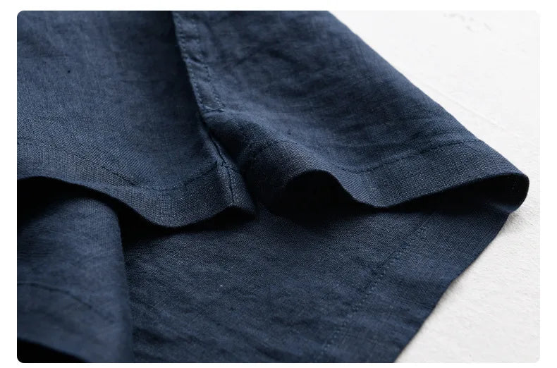 100% Linen Long-Sleeve Shirt – Refined Simplicity