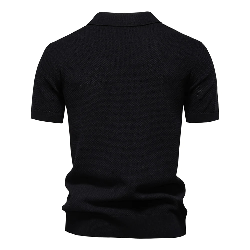 Men's Summer  Polo Shirt Lightweight Stretch