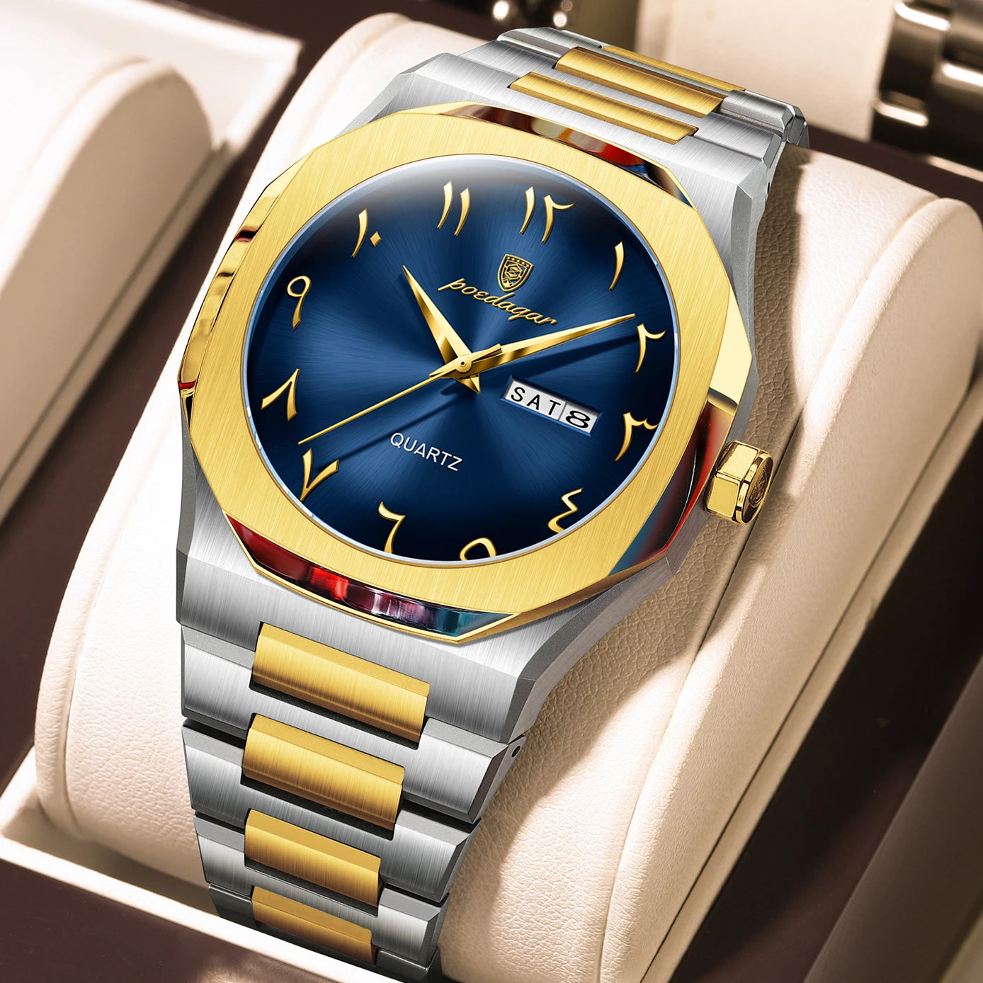 Luxury Watch For Men Waterproof Calendar Wristwatch Quartz