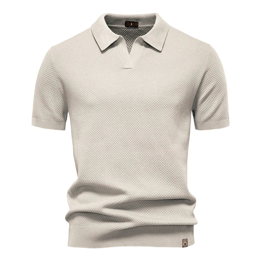 Men's Summer  Polo Shirt Lightweight Stretch