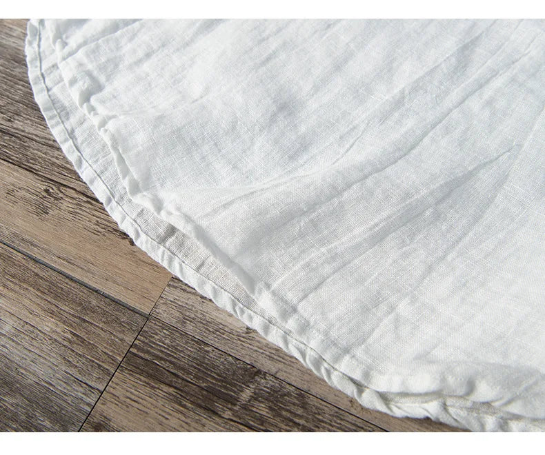 Vintage Men's lightweight short-sleeved 100% linen shirt