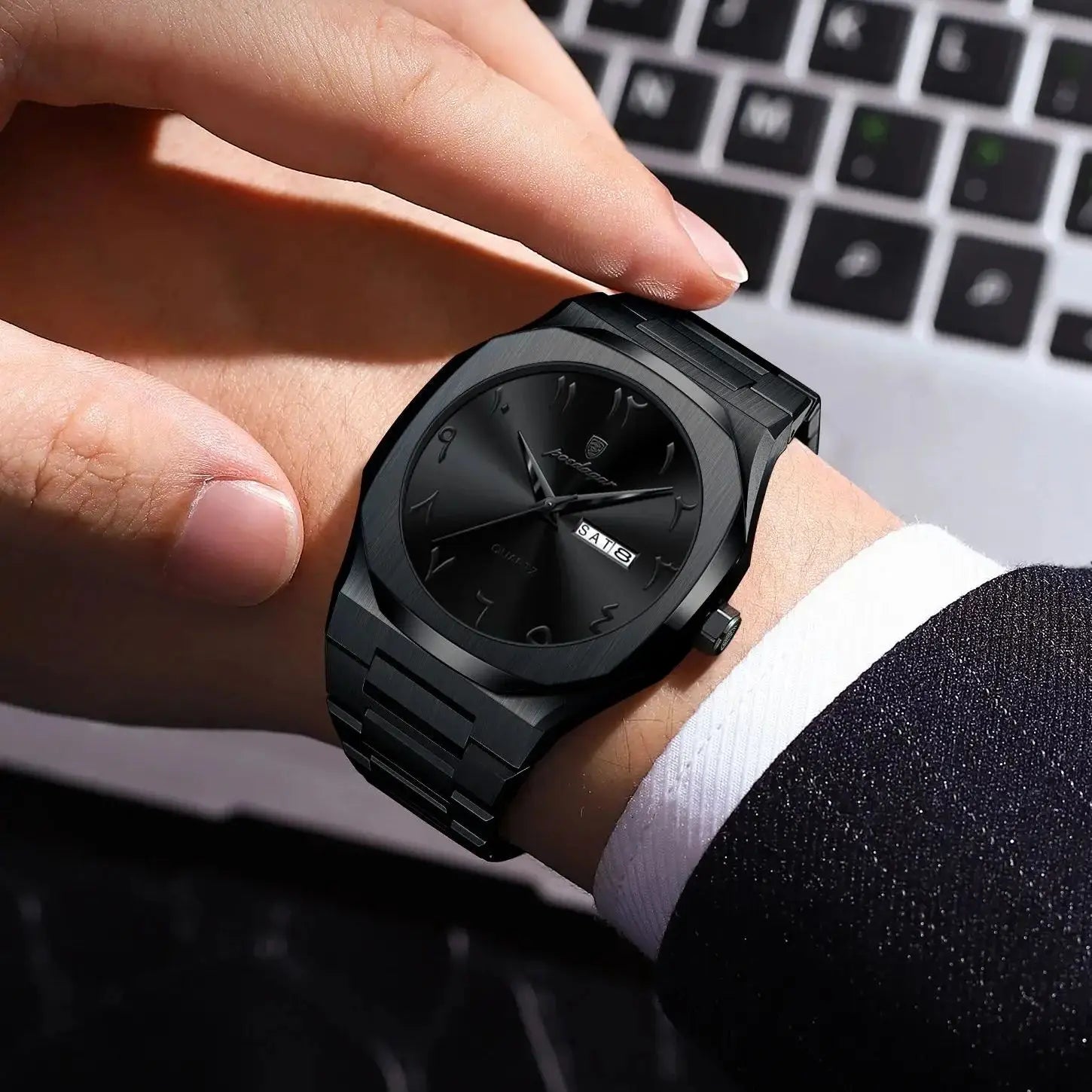 Luxury Watch For Men Waterproof Calendar Wristwatch Quartz